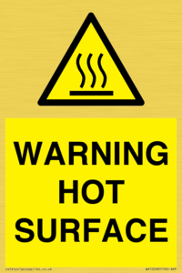 WK10268: WARNING HOT SURFACE