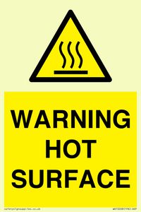 WK10268: WARNING HOT SURFACE