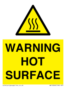 WK10268: WARNING HOT SURFACE