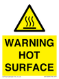 WK10268: WARNING HOT SURFACE