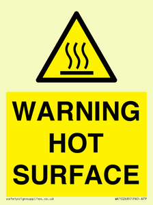 WK10268: WARNING HOT SURFACE
