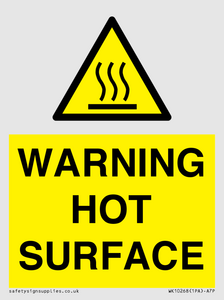 WK10268: WARNING HOT SURFACE