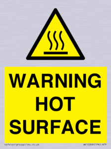 WK10268: WARNING HOT SURFACE