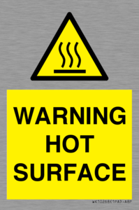 WK10268: WARNING HOT SURFACE