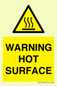 WK10268: WARNING HOT SURFACE