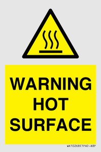 WK10268: WARNING HOT SURFACE
