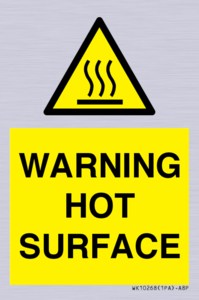 WK10268: WARNING HOT SURFACE