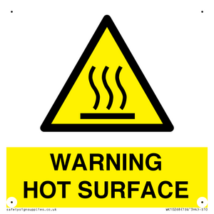 WK10268: WARNING HOT SURFACE