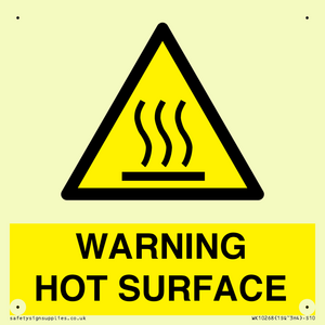 WK10268: WARNING HOT SURFACE