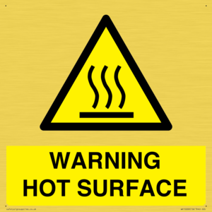 WK10268: WARNING HOT SURFACE