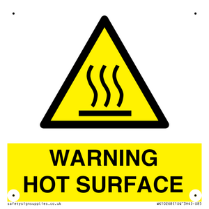 WK10268: WARNING HOT SURFACE