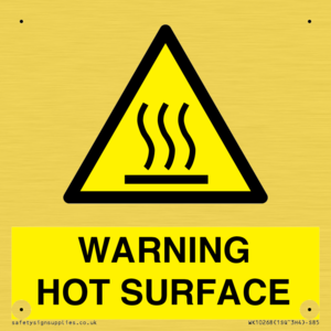 WK10268: WARNING HOT SURFACE