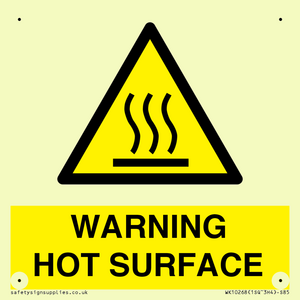 WK10268: WARNING HOT SURFACE