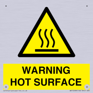 WK10268: WARNING HOT SURFACE