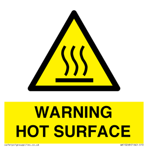 WK10268: WARNING HOT SURFACE