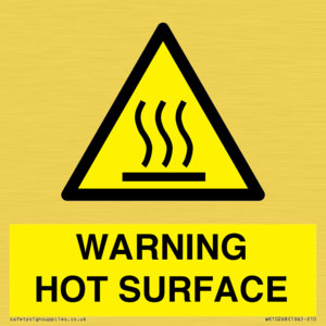 WK10268: WARNING HOT SURFACE