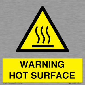 WK10268: WARNING HOT SURFACE