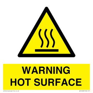 WK10268: WARNING HOT SURFACE