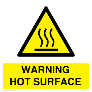 WK10268: WARNING HOT SURFACE