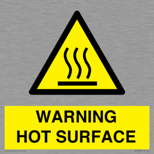 WK10268: WARNING HOT SURFACE