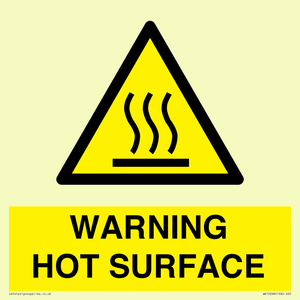 WK10268: WARNING HOT SURFACE