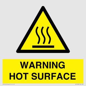WK10268: WARNING HOT SURFACE