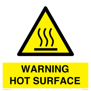 WK10268: WARNING HOT SURFACE