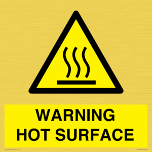 WK10268: WARNING HOT SURFACE