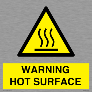 WK10268: WARNING HOT SURFACE