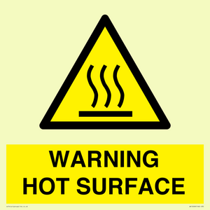 WK10268: WARNING HOT SURFACE