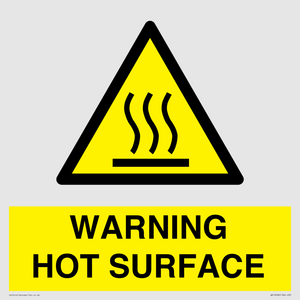 WK10268: WARNING HOT SURFACE