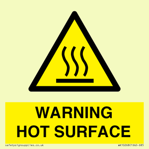WK10268: WARNING HOT SURFACE