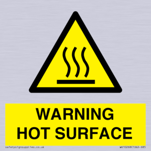 WK10268: WARNING HOT SURFACE