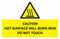 WK12631: CAUTION HOT SURFACE WILL BURN SKIN DO NOT TOUCH