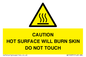 WK12631: CAUTION HOT SURFACE WILL BURN SKIN DO NOT TOUCH