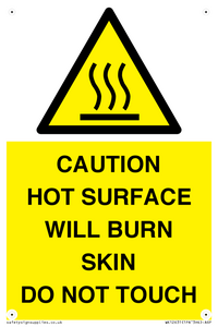 WK12631: CAUTION HOT SURFACE WILL BURN SKIN DO NOT TOUCH