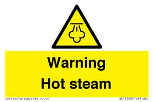 WK12640: Warning Hot steam