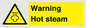 WK12640: Warning Hot steam