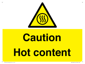 WK12642: Caution Hot content