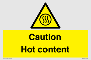 WK12642: Caution Hot content