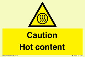 WK12642: Caution Hot content