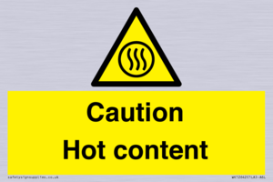 WK12642: Caution Hot content