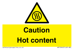 WK12642: Caution Hot content