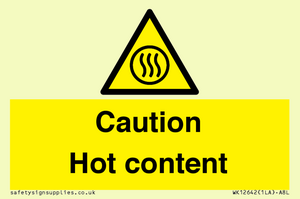 WK12642: Caution Hot content
