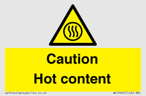 WK12642: Caution Hot content