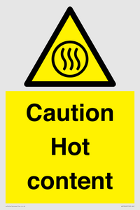 WK12642: Caution Hot content