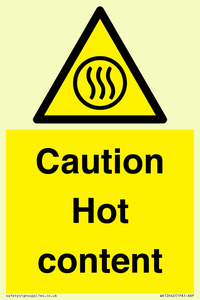 WK12642: Caution Hot content
