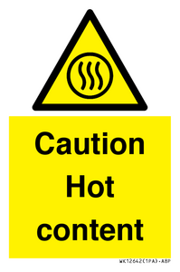 WK12642: Caution Hot content