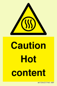 WK12642: Caution Hot content