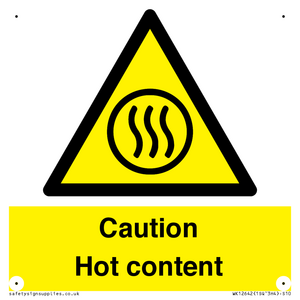 WK12642: Caution Hot content